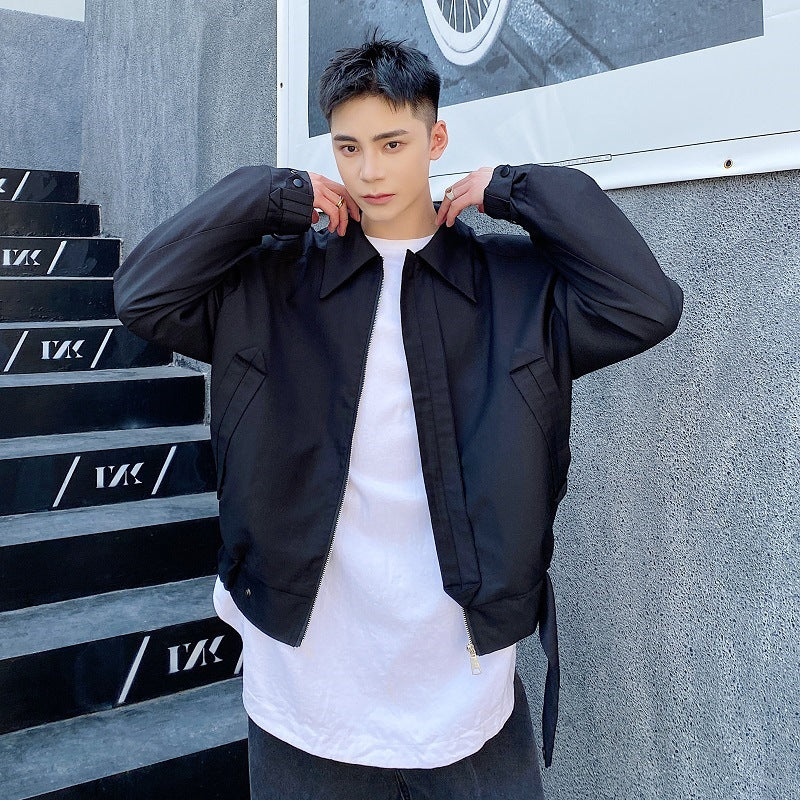 Fashion Men's Windproof Lapel Loose Coat