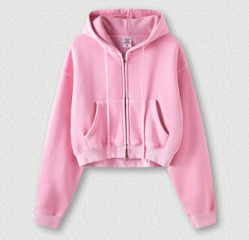 Washed Plush Zipper Hooded Sweater for Retro Style