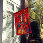 Greyhound Holiday Christmas House Flag