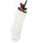 Embroidered Christmas Knit Socks