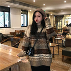 Women's Loose Fashion Jacquard Sweater