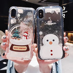 Snowflake Liquid Sand Christmas Phone Case | Protective Cover