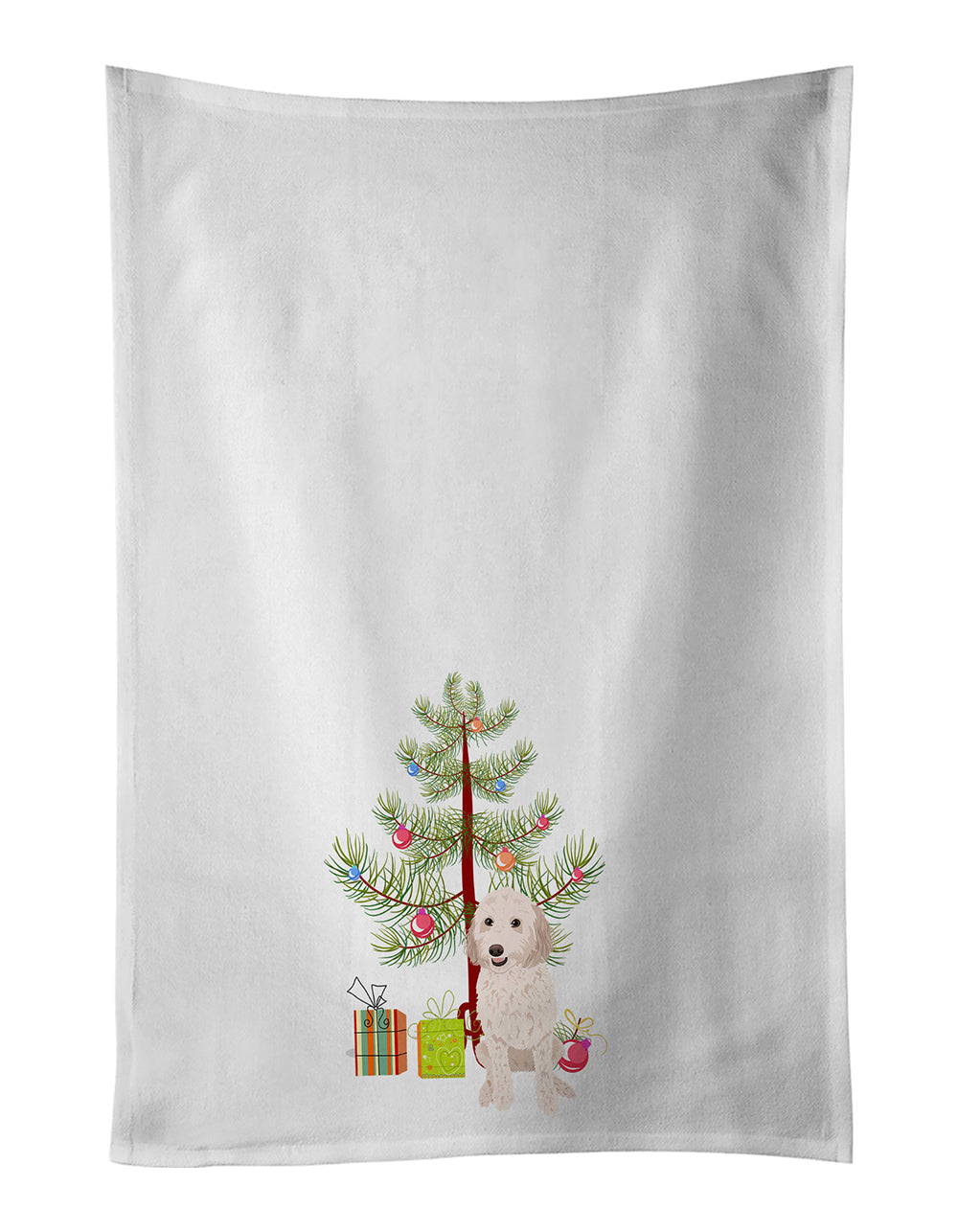 Doodle Cream #3 Christmas Kitchen Towel Set of 2