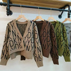 2023 Women's V-Neck Loose Fit Cardigan Sweater