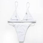 2018 Women's Solid Color Two-Piece Bikini Set