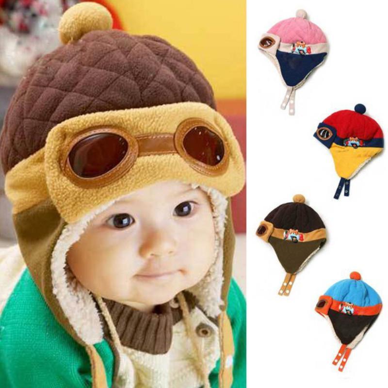 Winter Pilot Beanie Hat for Cold Weather Wear | Embroidered Cap