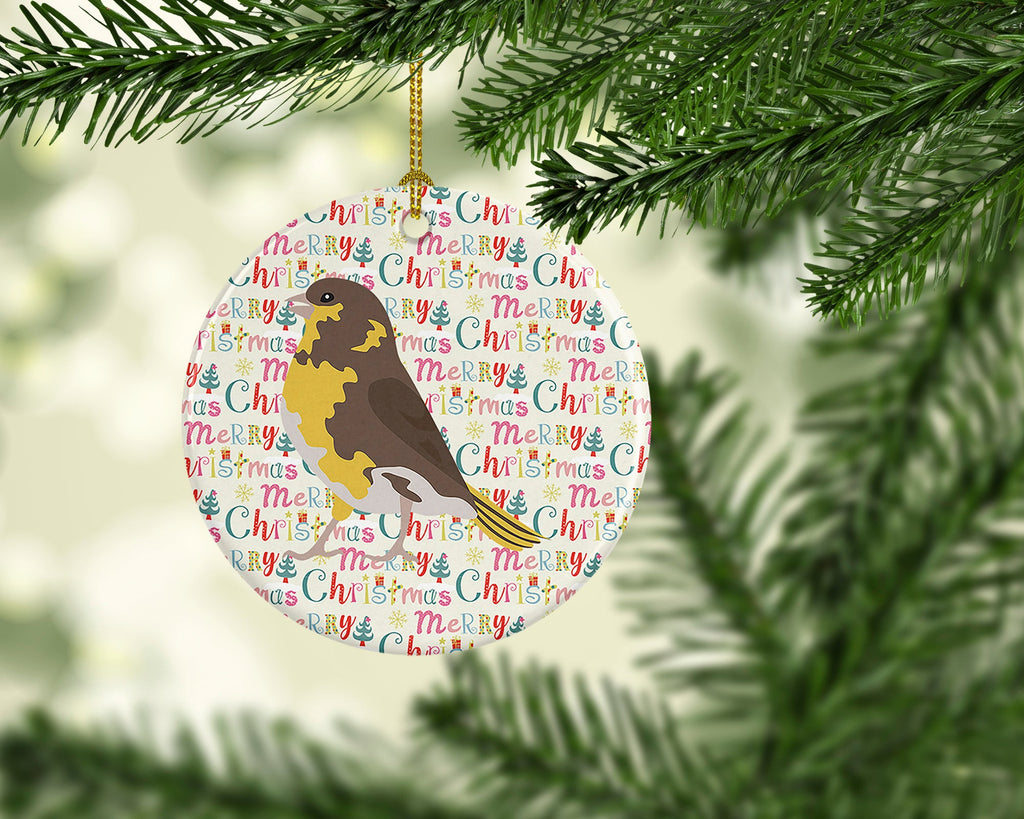 Spanish Canary Christmas Ceramic Ornament
