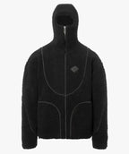 Lamb Wool Hooded Zipper Coat