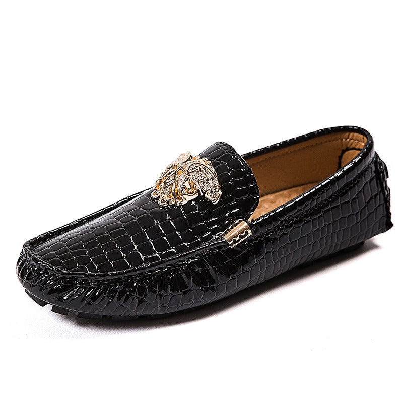 Men's Fashion Boy Beanie Lazy One Pedal Shoes | Embroidered Cap
