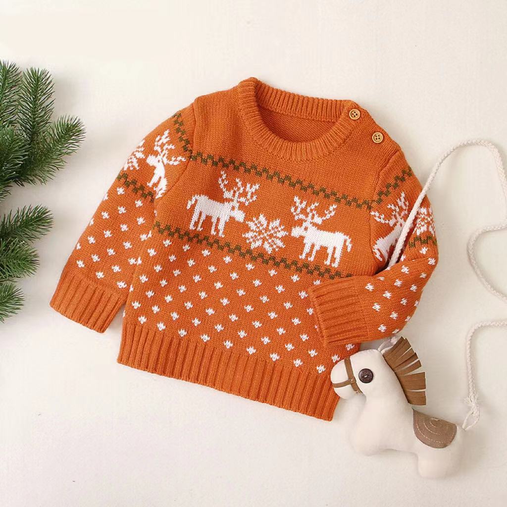 Christmas Giraffe Pullover Sweater for Boys | Streetwear