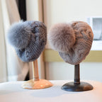 Warm Wool Hat with Fried Dough Twists Pattern | Embroidered Cap