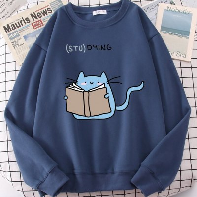 Casual Cartoon Printed Long-sleeved Pullover Top | Streetwear