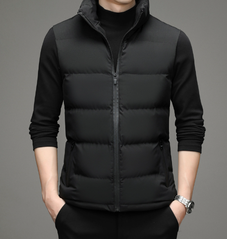 Men's Red Jacket Vest - High-Quality Winter Outerwear