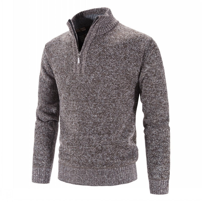 New Style Plus Velvet Men's High Neck Pullover Sweater | Streetwear