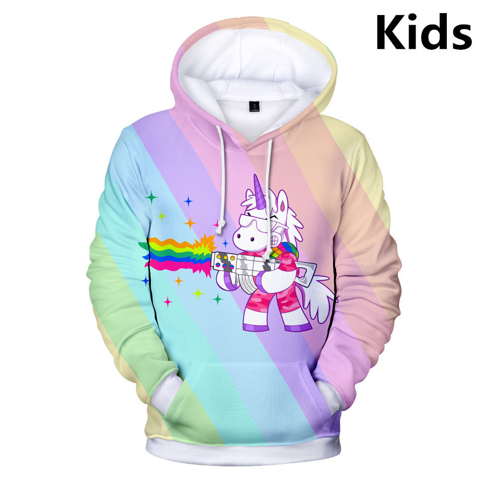 Unicorn Sweatshirt for Kids Ages 3-14, Cartoon Jacket