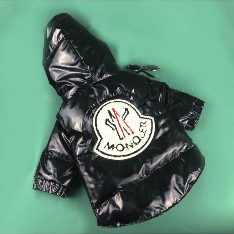 Star Patent Fur Collar Down Jacket for Pets