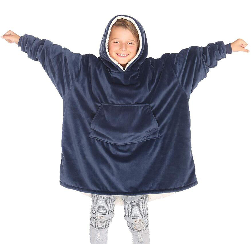 Children's Hooded TV Blanket - Warm Cotton Pullover