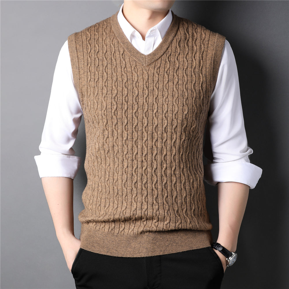 Warm Fashionable Casual Men's Tank Tops for Autumn/Winter