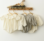 Licarte L136 Baby Bodysuit with Floral Embroidery (One)