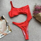 2019 Women's One-Piece Shoulder Bikini Swimsuit