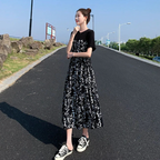 Jacquard Long-sleeved Wool Dress for Elegant Style