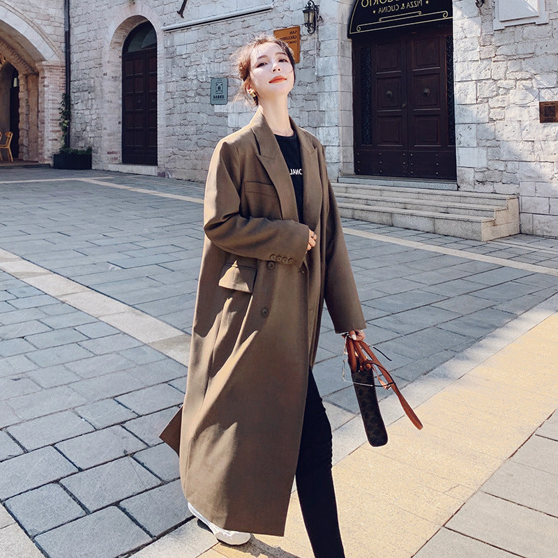 Mid-length Retro Suit Jacket for Women