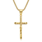 [Duplicate] Hip Hop Titanium Steel Crucifix Pendant Necklace