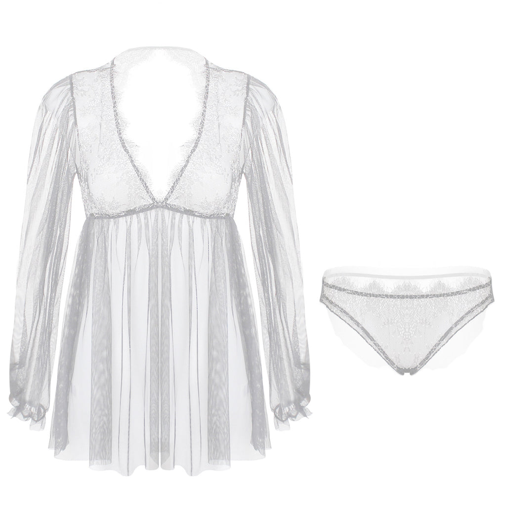 New Autumn Winter Women's Lace Lingerie Set