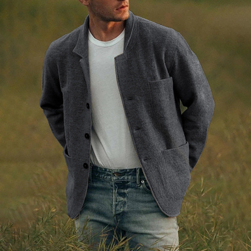 Trendy Casual Top Jacket in Pure Color Fashion