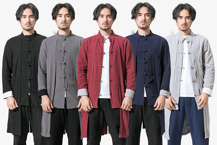 Mid-Length Men's Windbreaker for Spring and Fall