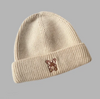All-Match Bear Knit Hat | Embroidered Cap