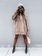 Women's Long Sleeve Pullover Hooded Sweatshirt | Streetwear