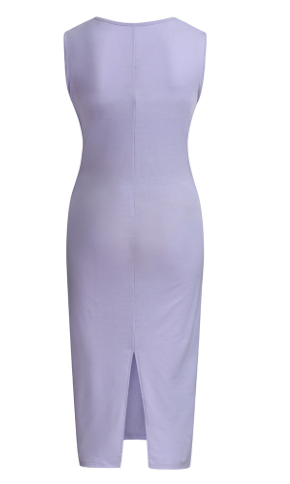 Maternity Sleeveless Dress with Cross Waist Design