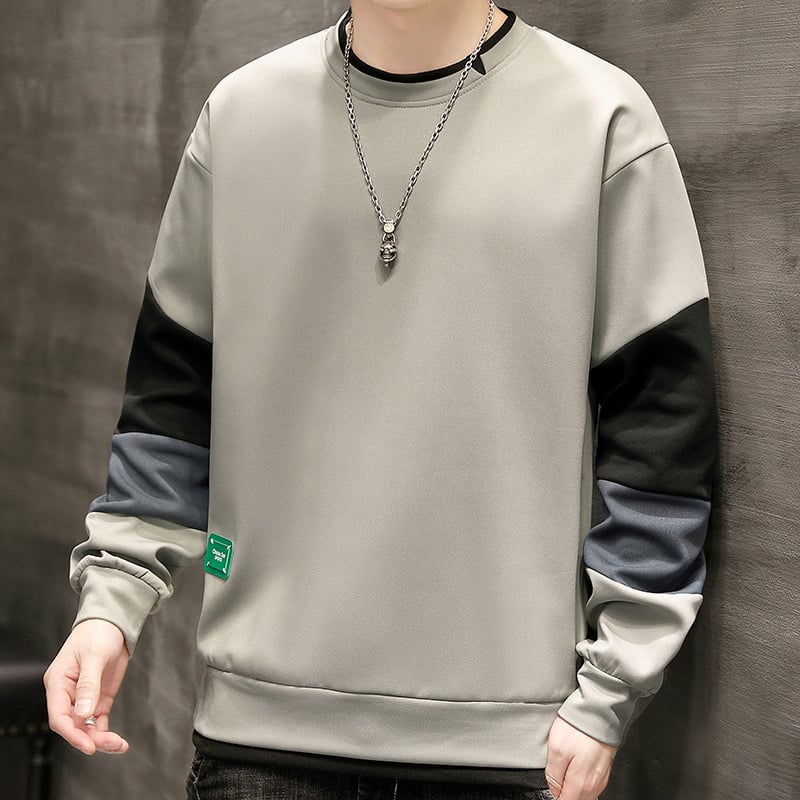 Men's Versatile Long Sleeve Plush Casual Sweater