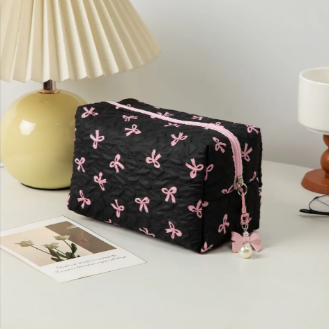 [Unpriced] Bow Clutch Cosmetic Bag | Faith Accessory
