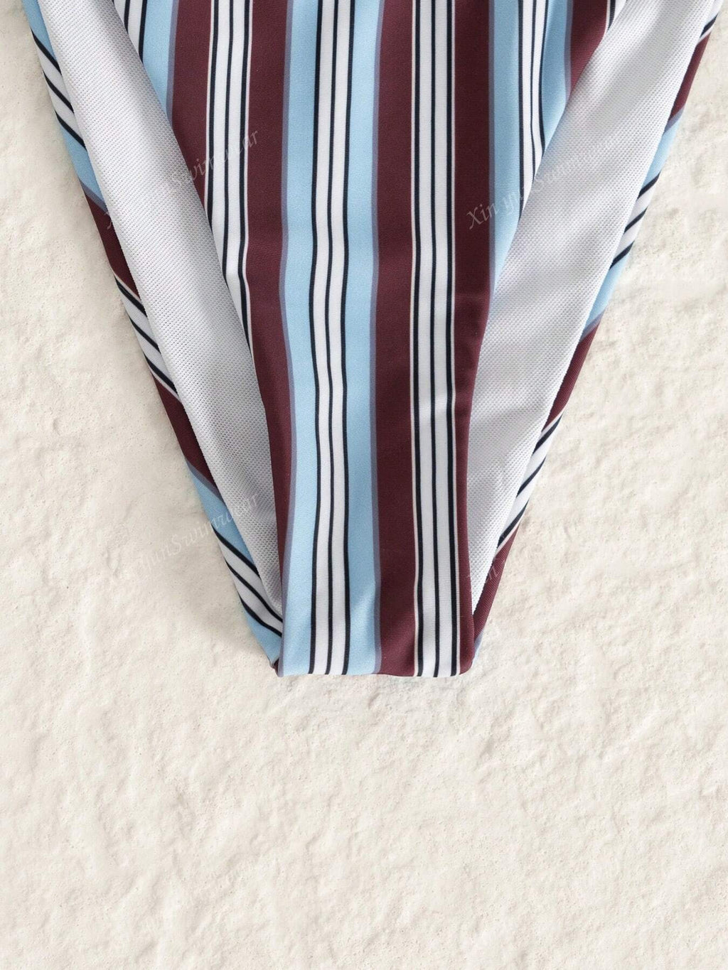 Striped Triangle String Bikini Set