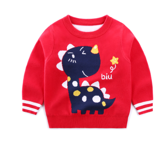 Girls' Double-Layer Knit Sweater - Foreign Trade Style