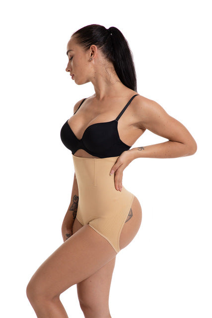 Seamless High-Waist Tummy Control Thong for Women