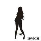 Reflective Car Stickers - Sexy Bikini Babe Design