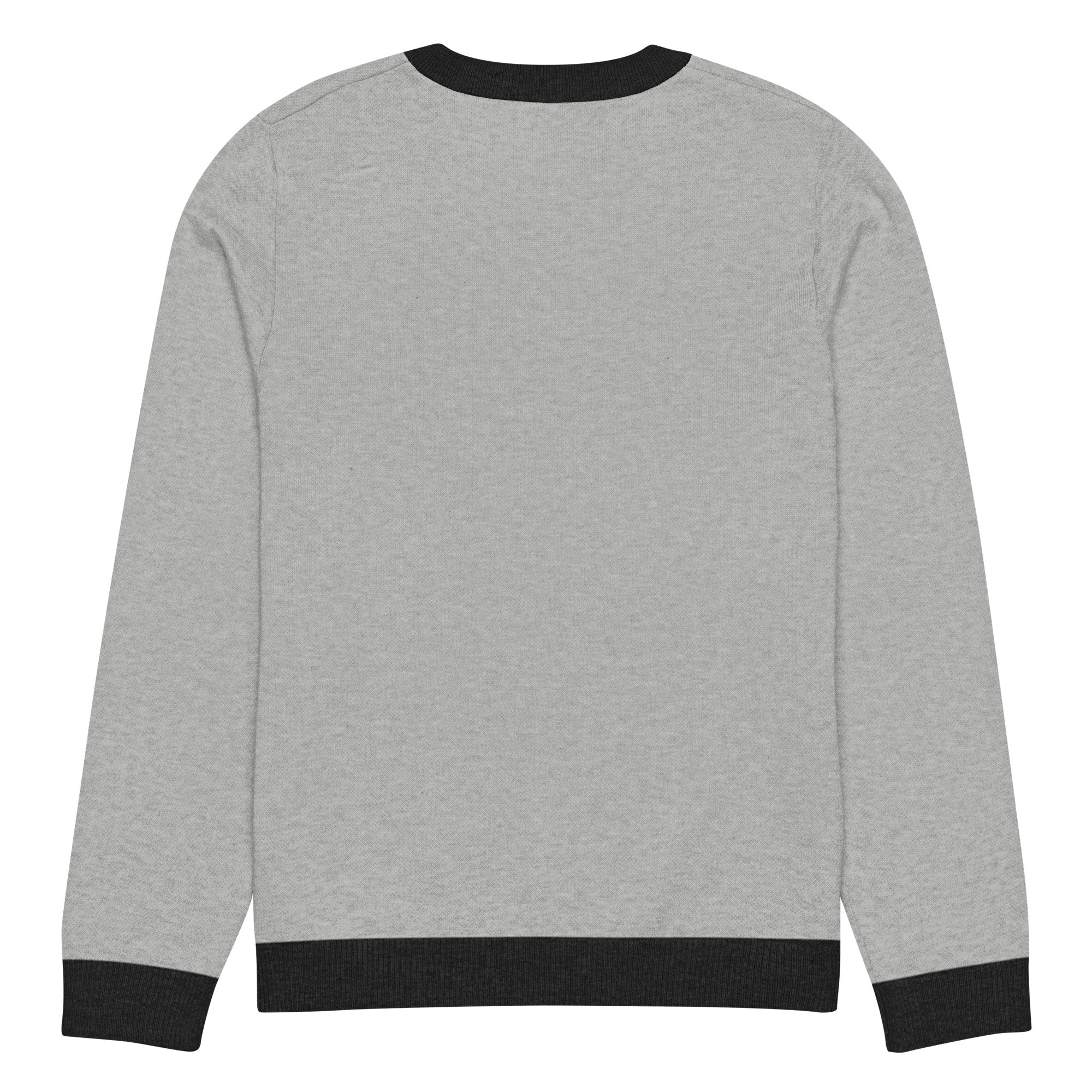 Knitted Whale Tail crew neck sweater