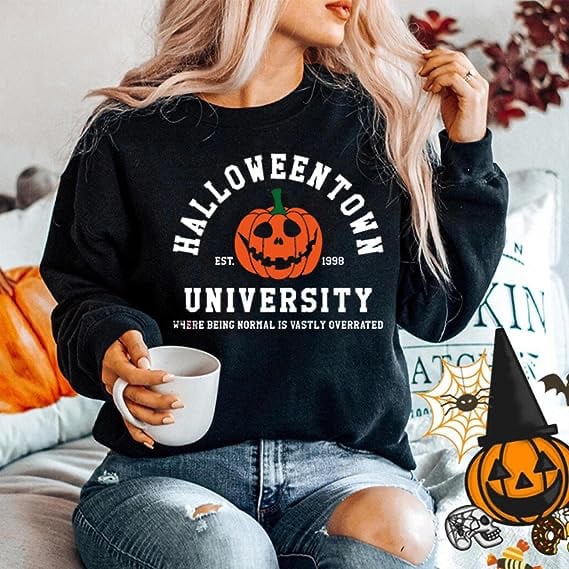 Fashion Print Round Neck Sweater