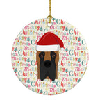 Great Dane Merry Christmas Ceramic Ornament