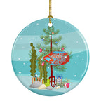 Dwarf Gourami Merry Christmas Ceramic Ornament