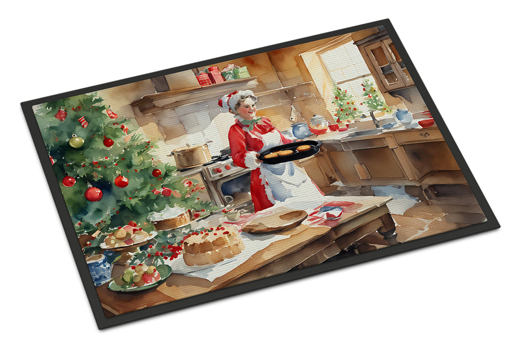 Cookies with Santa Claus Mrs. Claus Doormat
