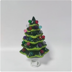 American Standard Plug Ceramic Christmas Tree Night Lamp