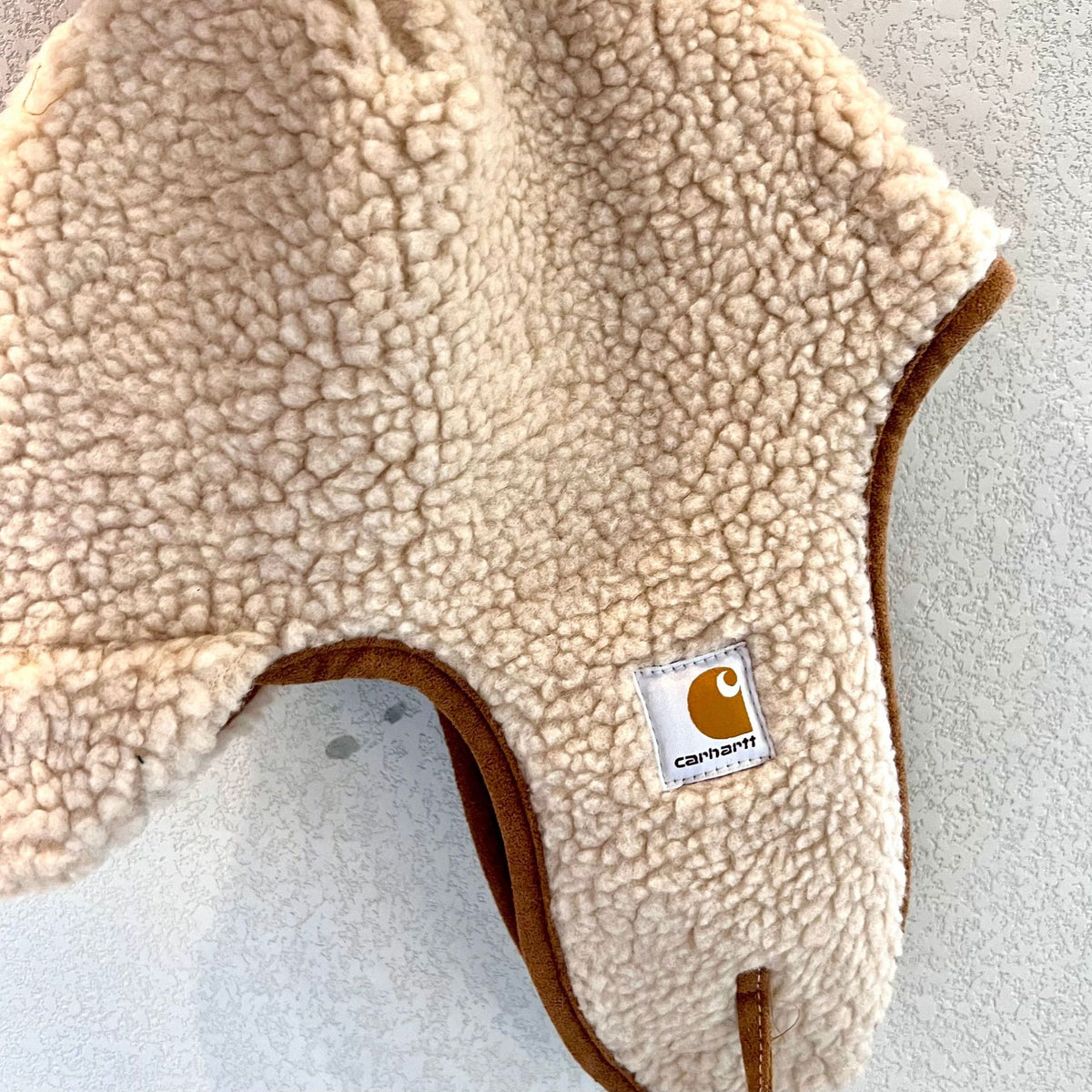 Solid Color Lamb Wool Flying Hat | Embroidered Cap