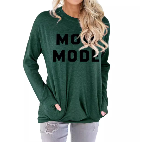 Large Long Sleeve Round Neck Sweater Sweatshirt | Streetwear
