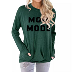 Large Long Sleeve Round Neck Sweater Sweatshirt | Streetwear