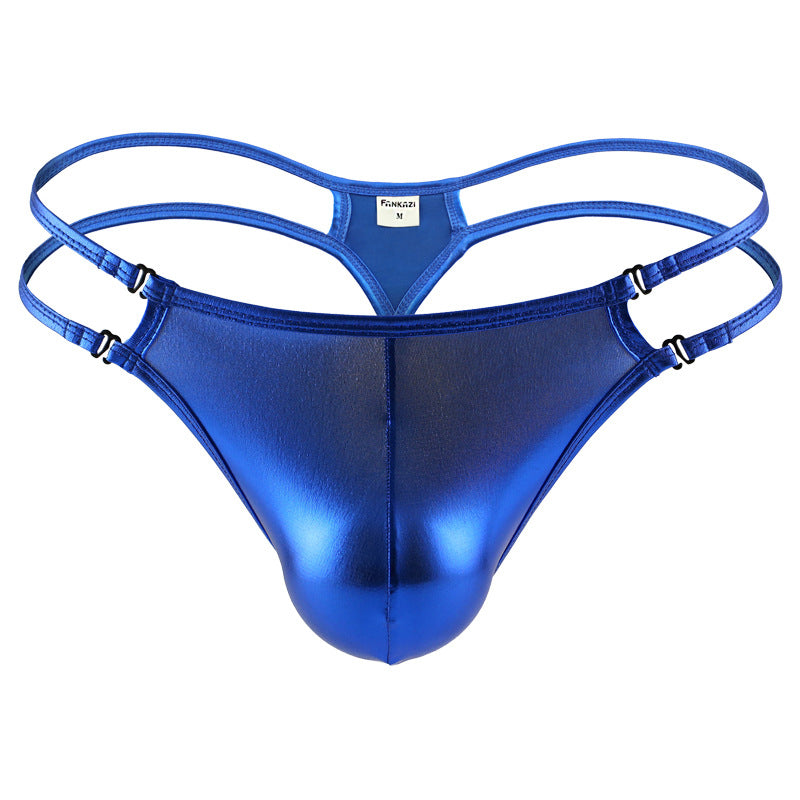 Low Waist Ice Silk Thong Panties for Men