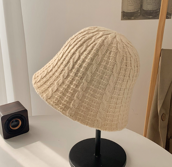 Women's Knitting Wool Fishing Hat for Fashion | Embroidered Cap